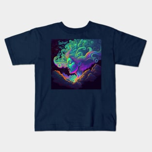 Clouded Goddess Athena Kids T-Shirt